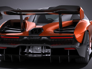 Mclaren Senna 2019 lowpoly 3D-Modell