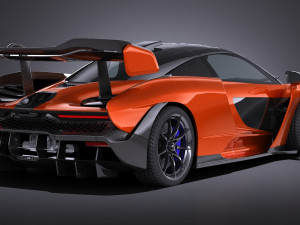 Mclaren Senna 2019 lowpoly 3D-Modell