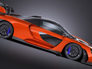 Mclaren Senna 2019 lowpoly 3D-Modell