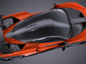 Mclaren Senna 2019 lowpoly 3D-Modell