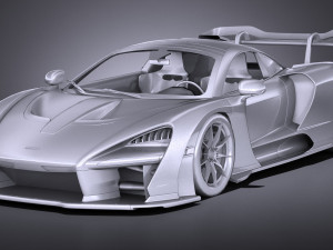 Mclaren Senna 2019 lowpoly 3D-Modell