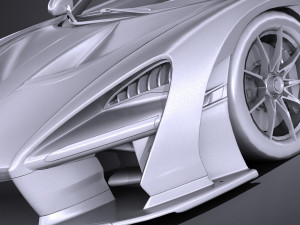 Mclaren Senna 2019 lowpoly 3D-Modell