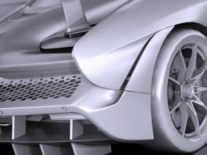 Mclaren Senna 2019 lowpoly 3D-Modell