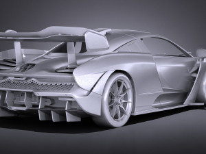Mclaren Senna 2019 lowpoly 3D-Modell