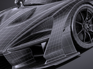 Mclaren Senna 2019 lowpoly 3D-Modell
