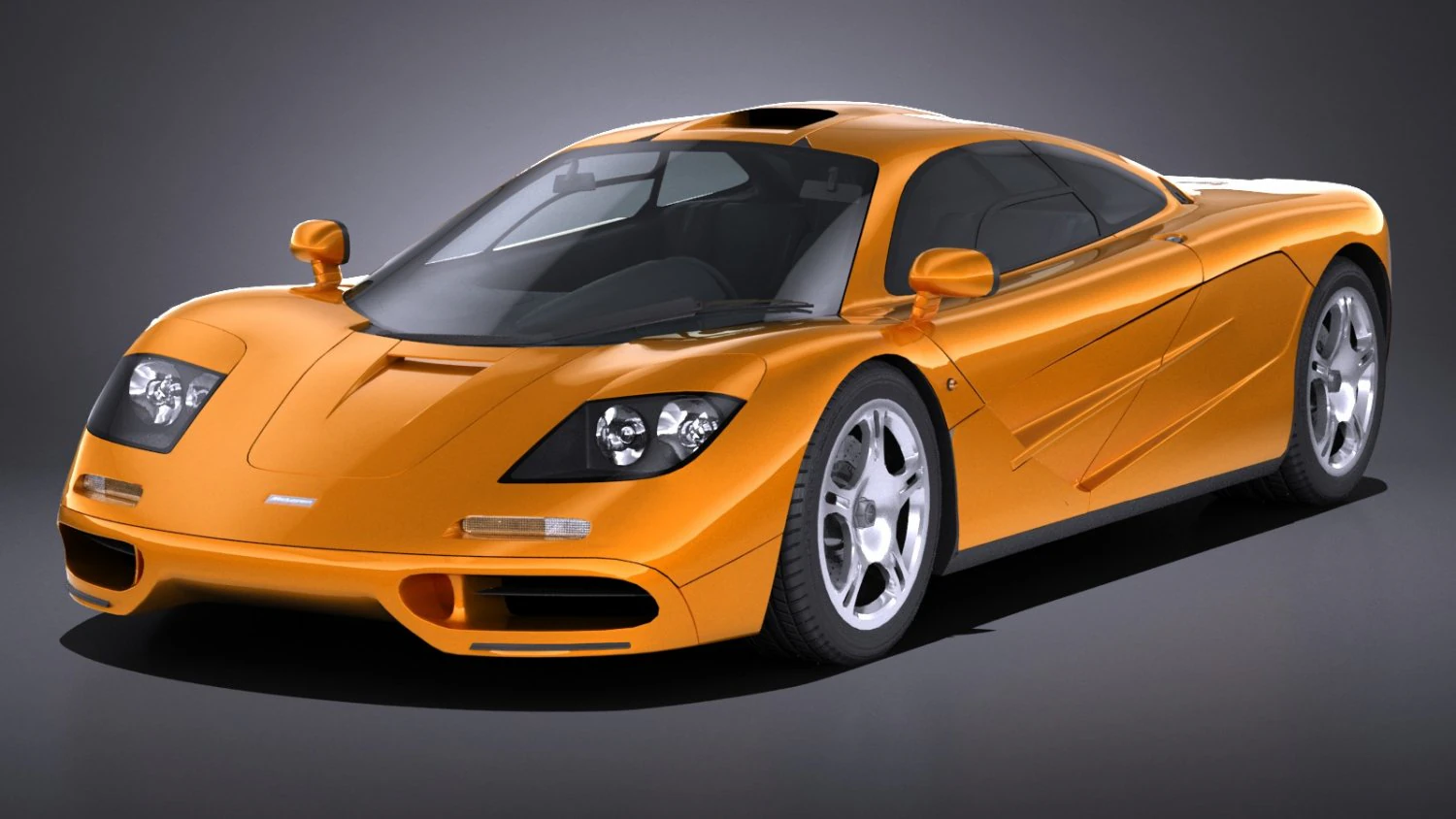 Mclaren F1 1994 lowpoly 3D Model .c4d .max .obj .3ds .fbx .stl .blend 