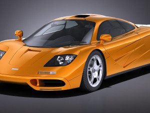 Mclaren F1 1994 lowpoly 3D Модель