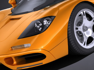 Mclaren F1 1994 lowpoly Modèle 3D