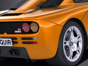 Mclaren F1 1994 lowpoly Modèle 3D
