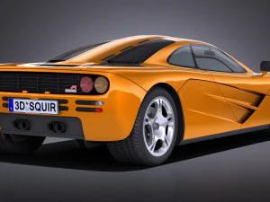 Mclaren F1 1994 lowpoly 3D Model