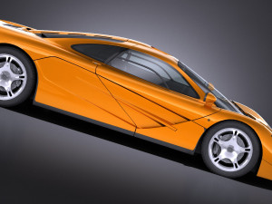 Mclaren F1 1994 lowpoly Modèle 3D