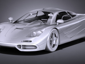 Mclaren F1 1994 lowpoly Modèle 3D