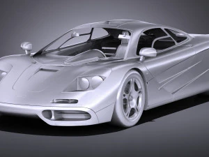 Mclaren F1 1994 lowpoly 3D Model