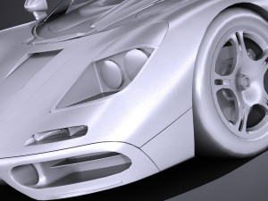 Mclaren F1 1994 lowpoly Modèle 3D