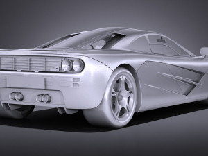 Mclaren F1 1994 lowpoly Modèle 3D