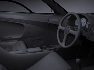 Mclaren F1 1994 lowpoly Modèle 3D