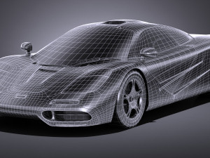 Mclaren F1 1994 lowpoly Modèle 3D