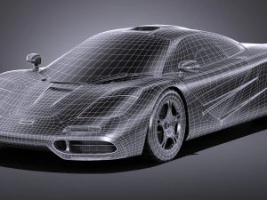Mclaren F1 1994 lowpoly 3D Model
