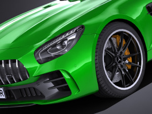 Mercedes-Benz AMG GT R 2017 lowpoly Model 3D