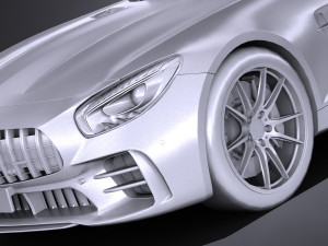 Mercedes-Benz AMG GT R 2017 lowpoly Model 3D
