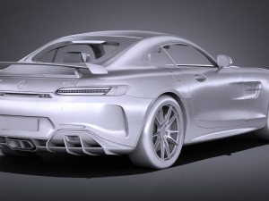 Mercedes-Benz AMG GT R 2017 lowpoly Model 3D