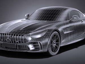 Mercedes-Benz AMG GT R 2017 lowpoly Model 3D