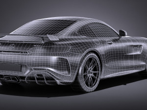Mercedes-Benz AMG GT R 2017 lowpoly Model 3D