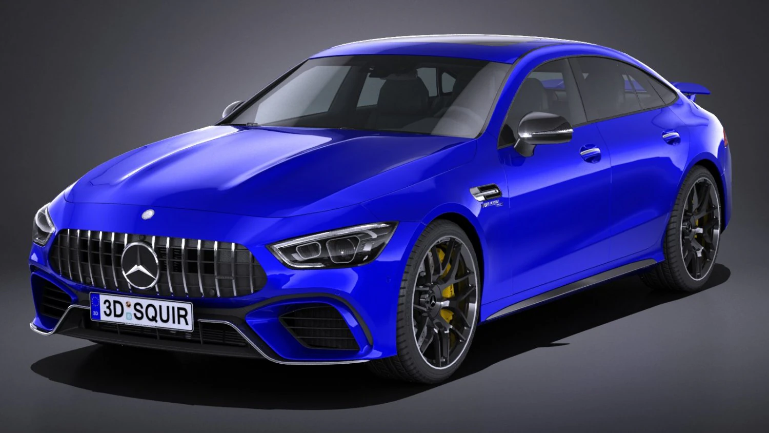 Mercedes AMG GT63 2019 lowpoly 3D Model .c4d .max .obj .3ds .fbx .stl .blend 