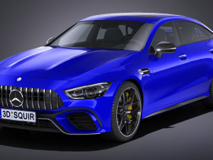 Mercedes AMG GT63 2019 lowpoly 3D Model