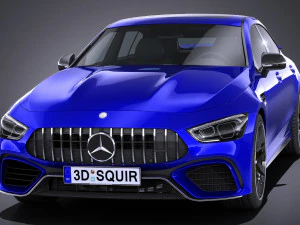 Mercedes AMG GT63 2019 lowpoly 3D Model