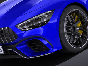 Mercedes AMG GT63 2019 lowpoly Modelo 3D