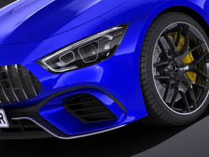 Mercedes AMG GT63 2019 lowpoly 3D Model