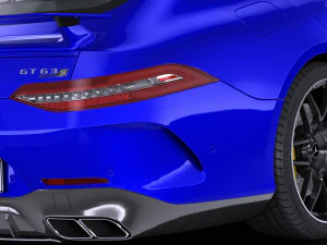 Mercedes AMG GT63 2019 lowpoly 3D Model