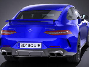 Mercedes AMG GT63 2019 lowpoly Modelo 3D