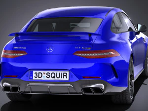 Mercedes AMG GT63 2019 lowpoly 3D Model