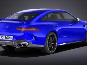 Mercedes AMG GT63 2019 lowpoly 3D Model