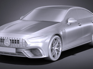 Mercedes AMG GT63 2019 lowpoly Modelo 3D