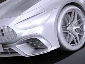 Mercedes AMG GT63 2019 lowpoly Modelo 3D