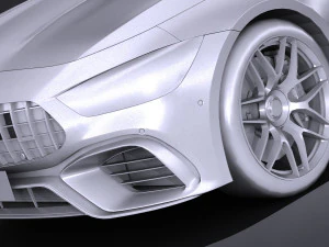 Mercedes AMG GT63 2019 lowpoly 3D Model