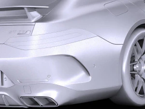 Mercedes AMG GT63 2019 lowpoly 3D Model