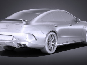Mercedes AMG GT63 2019 lowpoly Modelo 3D