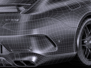 Mercedes AMG GT63 2019 lowpoly Modelo 3D