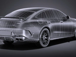 Mercedes AMG GT63 2019 lowpoly 3D Model