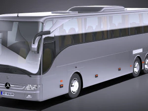 Mercedes-Benz Tourismo 2013 düşük poli 3D Model