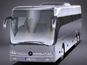 Mercedes-Benz Tourismo 2013 lowpoly 3D Model