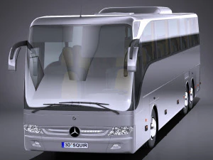 Mercedes-Benz Tourismo 2013 lowpoly 3D Model