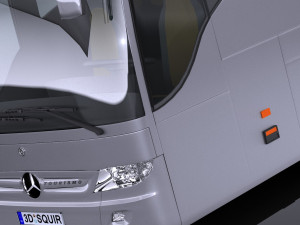 Mercedes-Benz Tourismo 2013 lowpoly 3D Model