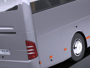 Mercedes-Benz Tourismo 2013 lowpoly 3D Model