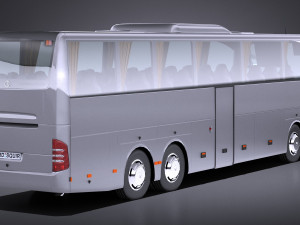Mercedes-Benz Tourismo 2013 lowpoly 3D Model