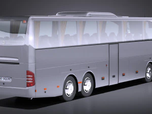 Mercedes-Benz Tourismo 2013 lowpoly 3D Model